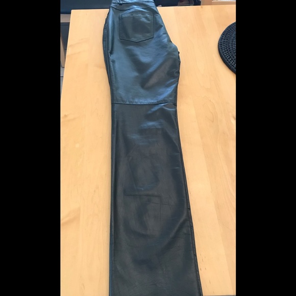 NEW LEATHER KENNETH COLE Sz 8 PANTS - Picture 4 of 8